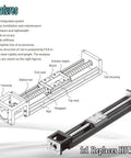 Top Tier Linear Actuator Delivers Dead Set Precise Point Oh One Millimeter Accuracy Heavy Duty Forty Kilogram Load Capacity Compatible With Nema Motors For Cnc Builds And Robotics Built To Rock Your Daily Workflow, detailed features diagram.