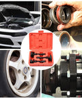 Heavy Duty Rear Axle Bearing Puller Kit With Tough Steel Construction And Swivel Connector Handles For Easy Maneuverability In Tight Spots Making Removal A Breeze For Professionals And DIYers Seeking Quality Garage Tools Every Single Day, red case
