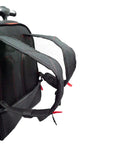 Back view of Heavy Duty Rolling Tool Backpack With 14 Inch Laptop Sleeve Pro Tradesman Organizer Wheeled Tool Carrier, showing straps