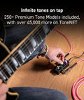 Person using Tonex One AI MultiFX Micro Pedal Lets You Tone Model Any Electric Guitar Amp, Pedal Or Effect With AI Models