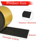 4 Inch Foam Pipe Insulation Tape 16.5 Ft Self Adhesive Foam Wrap for HVAC Lines 1/8 Inch Thick product dimensions