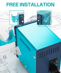 Two In One Soldering And Hot Air Rework Station Kit For Electronics with adjustable temp and independent LED display close-up
