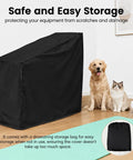 All Weather Indoor Outdoor Exercise Bike Cover For Cannondale Smart Trainer Ecosystem Setup 2022 To 2025 in black with pets