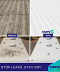 Premium Pure Silicone Rv Roof Coating And Leak Repair Sealant That Slips On Smooth With Zero Primer Required, Delivers total weatherproof and UV defense for campers and flat roofs.