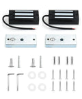 Tough As Nails Electric Magnetic Lock Two Pack with mounting hardware for secure access control installation.