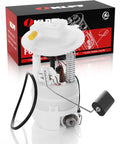 Front view of Electric Fuel Pump Module Assembly E8855M for Nissan Cube and Versa 2007 to 2014 with box packaging.