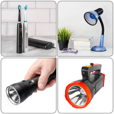 Electric toothbrushes, desk lamp, flashlights using 80 Piece Mini Latching Push Button Switch On Off Self Lock DC 30V 1A Black Micro Switch