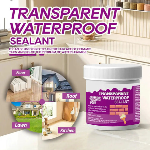 Hella Clear Invisible Waterproof Coating Spray For Walls And Roofs Freaking Tough Crack Leak Sealant on kitchen counter.