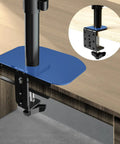 Kingpin Steel Reinforcement Plate for Glass Desk Adds Savage Stability to Monitor Mount Setup with Secure C-Clamp Grip