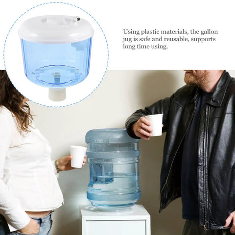 8L Plastic Water Storage Jug Portable Drink Dispenser For Home And Office Use Safe Reusable Water Carrier With Clear View Body