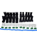 Awesome 10-Piece Two-Way Weather Pack Male And Female Connector Harness Kit For Super Stable Wiring With High Reliability And Easy Install No Docs Needed Just Snap It In And Go. Black connector set with pins, seals, and terminals
