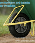 Heavy Duty 2 Pack 12 Inch Flat Free Solid Rubber Wheels 3 4 Inch Swivel Casters Built Like A Tank 1000 Lb Load Capacity on wheelbarrow.