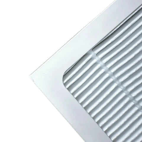 Close-up of a True HEPA Filter Replacement For Filtrete Ultra Quiet Air Purifiers FAP01-RMS And FAP02-RMS in a white frame.