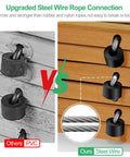 Comparison of PVC vs steel wire connection in 8 Ft Cedar Garden Pathway Roll Out Walkway For Patio And Beach Events