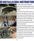 Installation guide for Beefy Universal Stainless Steel Braided Throttle Cable Kit With Adjustable Automotive Accelerator Cable