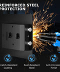 Drilling reinforced steel lock of Biometric Safe Box With Fingerprint Lock And Electronic Keypad, Removable Shelf, 0.6 Cu Ft Capacity