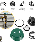 Components of One Inch Float And Bonnet Complete Pro Grade Repair Kit For PVB 4A And PVB 4ALF Pressure Vacuum Breakers Top Half Assembly 4A00507 Backflow Prevention