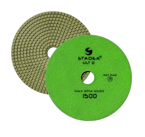 Pro Grade 7 Inch Diamond Polishing Pad Set For Marble Concrete Terrazzo And Granite Floors Wet Or Dry Polishing Grit 1500