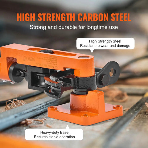VEVOR Manual Pipe Tube Bender For 3/8 To 1 Inch Od Copper And Aluminum Lines With Seven Bending Dies showing durable carbon steel construction.