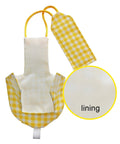 Bird Diaper Harness Flight Suit With 80 Inch Flying Leash For Parrots And Small Birds Includes A Cotton Pad S Size Yellow Checks pattern