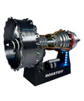 TR900 Turbofan Engine Kit For Aviation Nerds And Gearheads Realistic Jet Engine DIY Model desktop display with lights