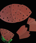 120 Sheet Sandpaper Set For Mouse Detail Sander And Finger Sander With Hook And Loop Holes 60 120 180 240 Grit Assorted In Three Shapes