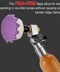 Heavy Duty Flex Edge Sanding Discs With Kickass 80 To 800 Grit Range, fold-over flap design for sanding rounded areas.