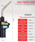 Pro Grade Propane Torch For Soldering And Brazing Great For Cooking And Surface Heating Tasks Hand Torch with specs