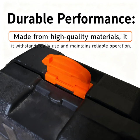 Replacement Latch For Tool Box 2 Pack Compatible With Craftsman And Other Mechanical Tool Kits Locking Mechanism Repair Part For Secure Closure And Easy Installation Durable High Quality Construction on a tool box.