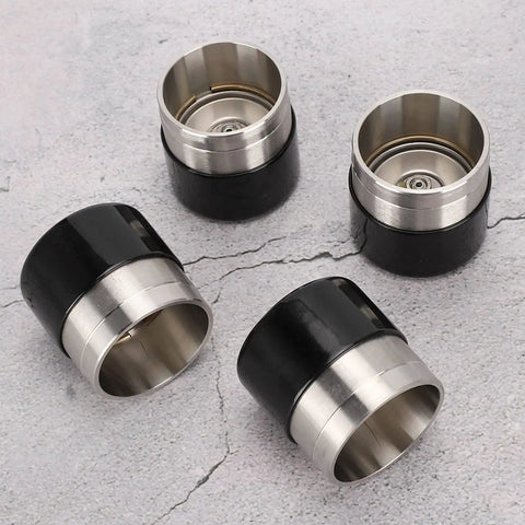 4 Pack 1.98 Inch Stainless Steel Boat Trailer Hub Bearing Kit With Protective Cover And Grease Fitting For 4 And 5 Bolt Hubs