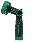 Thumb Control Garden Hose Nozzle With Eight Spray Patterns Carbon Fiber Texture Non Slip Grip No Trigger Squeeze