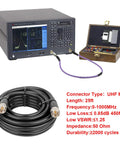 PL259 25Ft RG8 UHF Male To Male Coax Cable For CB Radio HAM Radio VHF Radio SWR Meter And Antenna Analyzer with equipment