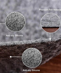 Close-up of Non Slip Mattress Gripper and Area Rug Felt Pad Keeps Mattress and Rug In Place for Full Size 4x6 Feet with material details