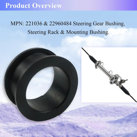 Power Steering Gear Bushing For GM Vehicles Rack And Pinion Mounting Bushing Kit Direct Fit Fits 2007 To 2013 Silverado Sierra