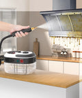 Badass 2500W Handheld Steam Cleaner Portable High Pressure Steam Washer for cleaning kitchen hood grime.