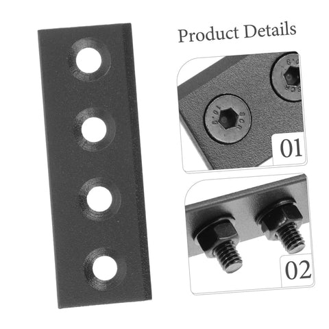 Sliding Barn Door Hardware Connector Kit With Track Connecting Plate For Heavy Duty Metal Construction And Easy Door Alignment Includes Track Fixing Connector For Farmhouse Style Interiors And Modern Barn Doors Details