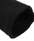 Dang Tough Cut Resistant Arm Sleeves, Heavy Duty Anti Scratch Protection For Gardening, Welding, Yard Work And Mechanics, Snag Free Stretch, Real Deal Work Gear In A 2 Pack Bundle close-up view of the black knitted cuff.