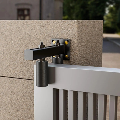 Heavy Duty 4 Inch Gate Guide Roller Kit With Steel Bracket And Hard Nylon Rollers for sliding gates mounted on wall