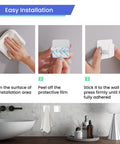 Step-by-step installation of Heavy Duty Adhesive Wall Hooks That Hold Like A Champ for easy mounting in showers and kitchens.