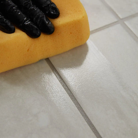 Applying Grout Refresh Universal Colorant And Sealer 8 Oz Bottle Easy Grout Restoration And Protection In Eggshell Finish on tile