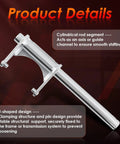 618-0245B Shift Fork For Yard Machines Compatible Units, Easy Install, Durable Transmission Part, Smooth Shifts, No Fuss Gear Tuning, 2 Year Warranty, Built For Tough Yard Work. silver metal shift fork with U-shaped pin
