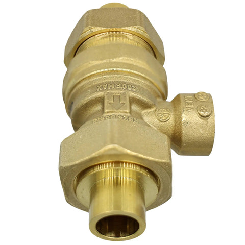 Rock Solid Dual Check Valve Backflow Preventer With Intermediate Atmospheric Vent For Half Inch Piping Brass Body
