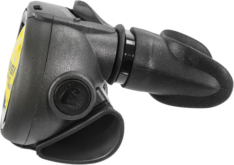 Ultra Compact Scuba Octopus Regulator for Diving, ultra lightweight, slim single-hull ABS elastomer build, low-profile side view