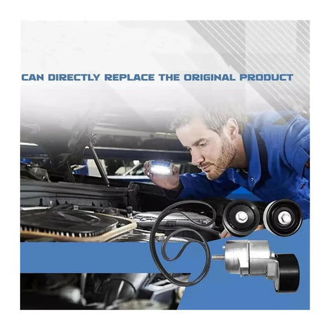 Heavy Duty V Ribbed Belt Kit With Tensioner And Idler Pulley For Hyundai Kia 2.0 And 2.4 Liter L4 Engines perfect direct bolt-on fit