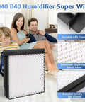 1040 Replacement Humidifier Wick Filter For B40 B40-C Series 2 Pack featuring durable ABS frame and multi-layer mesh filter