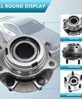 Two Pack 513296 Front Wheel Hub And Bearing Assemblies For 2007-2021 Nissan Altima Maxima Murano Pathfinder And Infiniti JX35 QX50 QX60 With ABS 5 Lug OE Replacement Bearings displayed from all angles