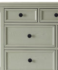 Top Shelf Matte Black Six Pack Round Cabinet Knobs And Drawer Pulls For Kitchen Cupboards Dressers Closets, visible on dresser drawers.