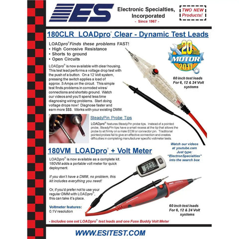 Voltage Drop Testing Kit With Portable Volt Meter For Quick Circuit Diagnostics No DMM Needed Detect Bad Grounds Open Circuits Shorts High Resistance And Wiring Issues Fast, poster with test leads and volt meter
