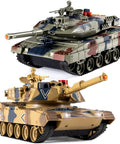 Epic Remote Control Battle Tank Set 1/24 With M1A2 And German Leopard II Tanks, detailed view of camouflage designs