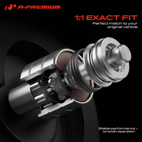 Solid Engine Water Pump Drop In Ready Coolant Pump For Ford F150 And Expedition 3.5L V6 Hybrid With Heavy Duty Craft and cut view showing internal components for easy installation.